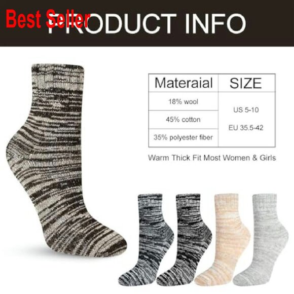 Cozy Fuzzy Winter Socks Warm Thermal Boot Socks for Women - Picture 5 of 7